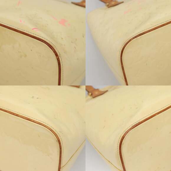 LOUIS VUITTON Monogram Vernis Houston Hand Bag Perle M91342 - Picture 10 of 13